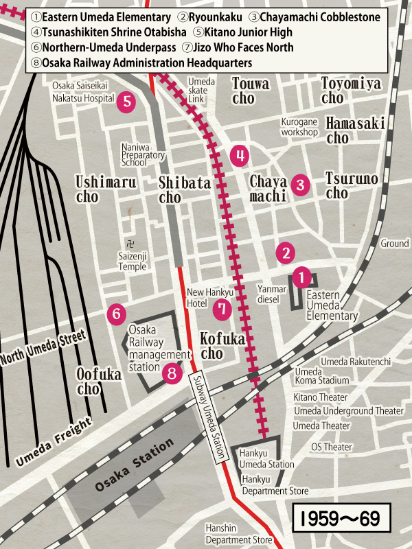 芝田町商店会の地図(1960年)